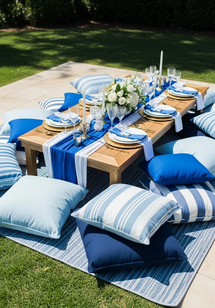 French Riviera Blue Picnic