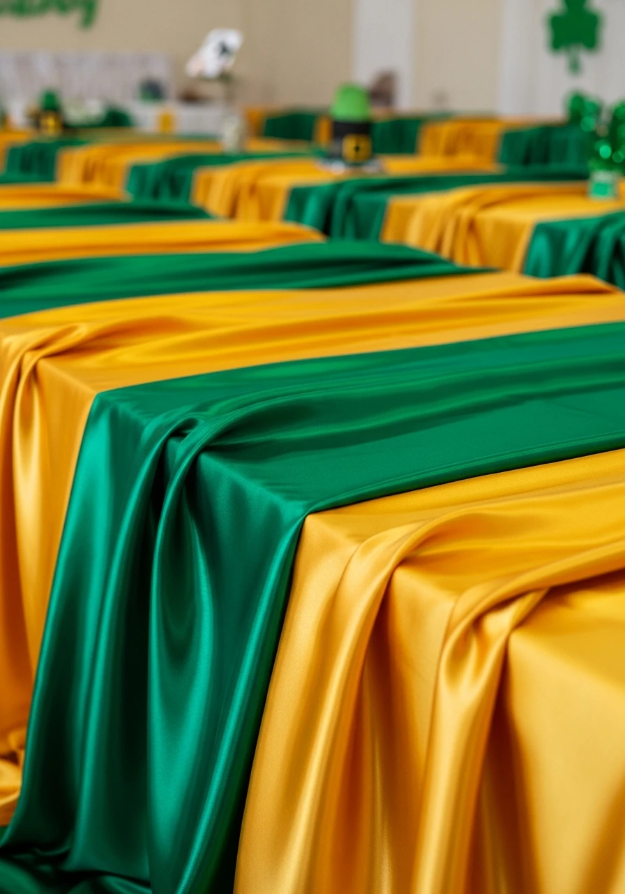 Base Layer Tablecloths - 50 St. Patrick’s Day Party Decor Ideas for the Best Bash