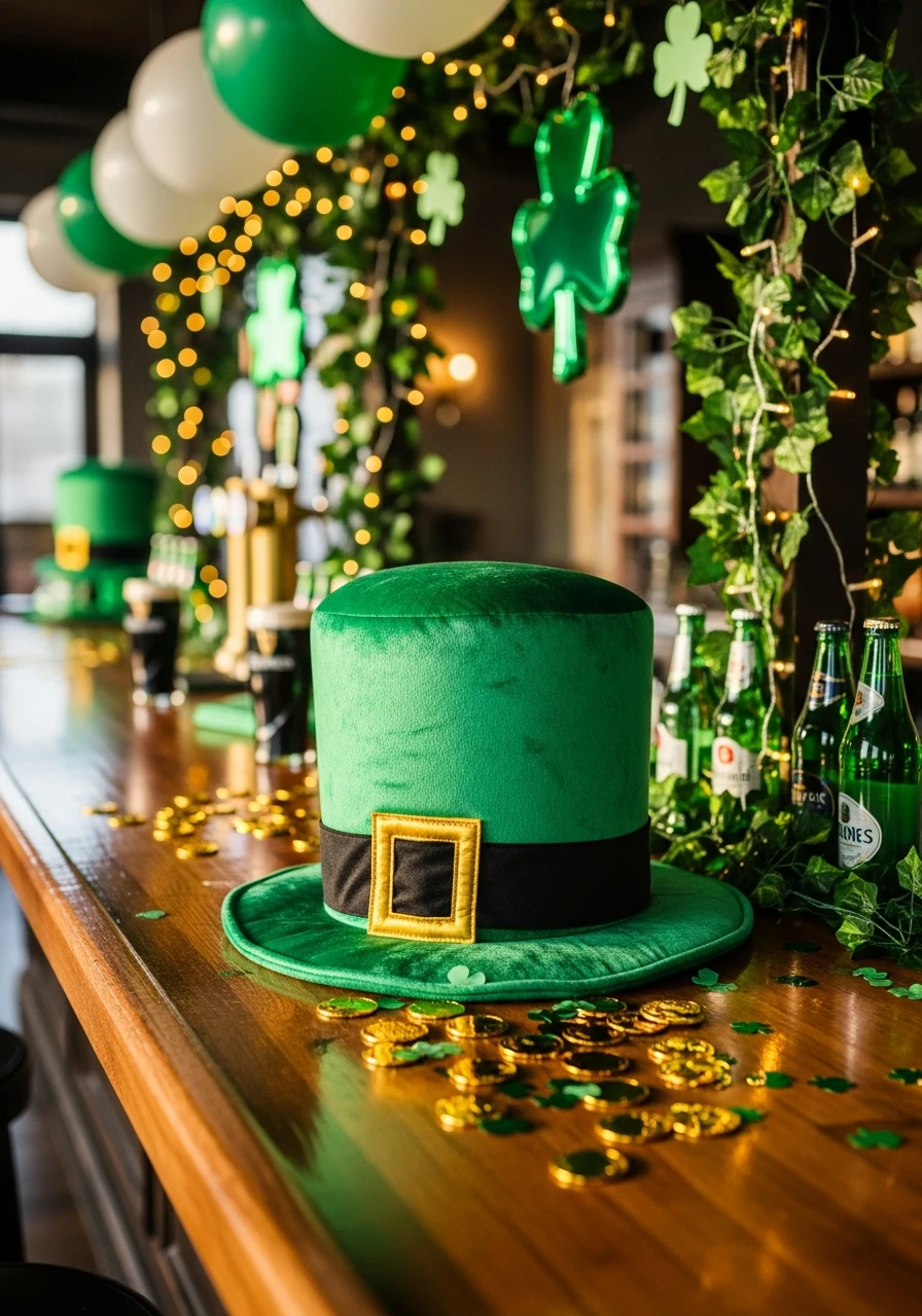 Oversized Leprechaun Hat - 50 St. Patrick’s Day Party Decor Ideas for the Best Bash