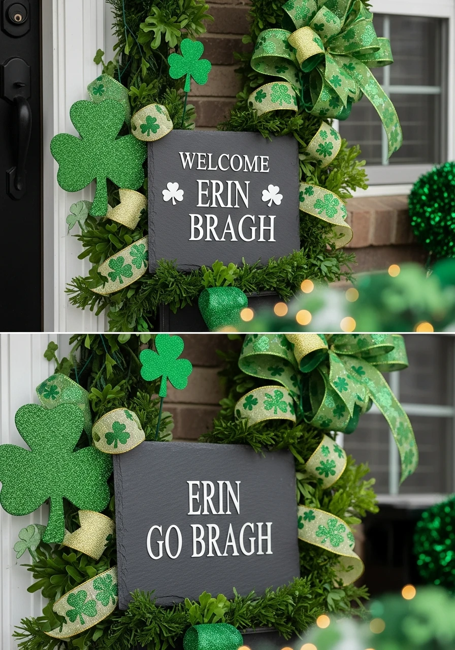 Classic Irish Welcome Sign - 50 St. Patrick’s Day Party Decor Ideas for the Best Bash