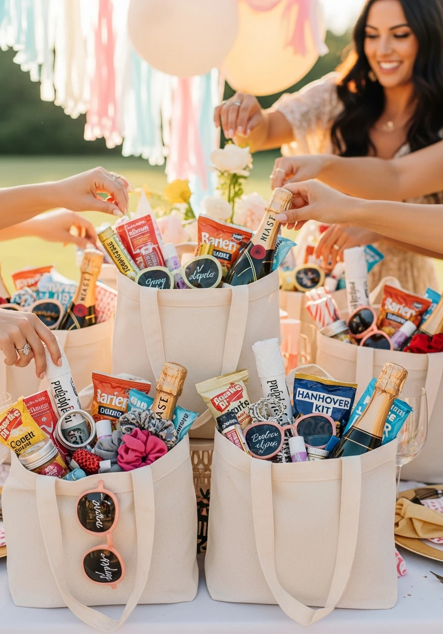 Custom Tote for the Crew - 50 Bachelorette Goody Bag Ideas Your Crew Will Love!