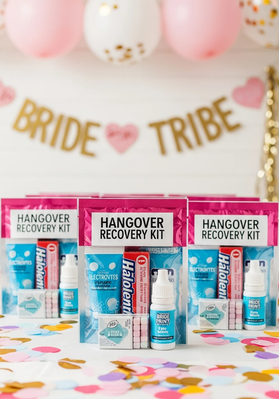 Hangover Recovery Kit - 50 Bachelorette Goody Bag Ideas Your Crew Will Love!