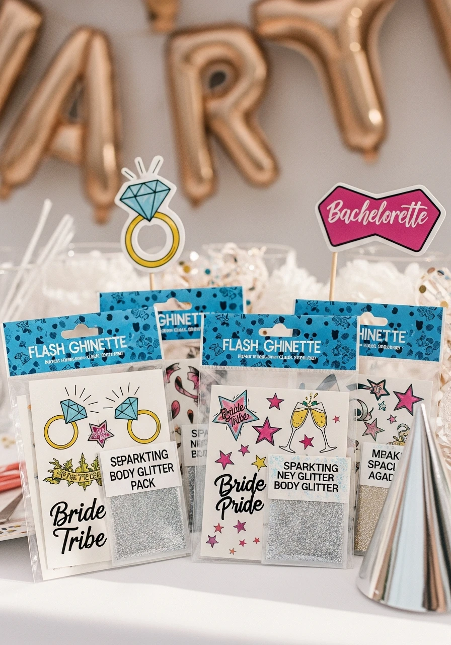 Temporary Tattoos - 50 Bachelorette Goody Bag Ideas Your Crew Will Love!