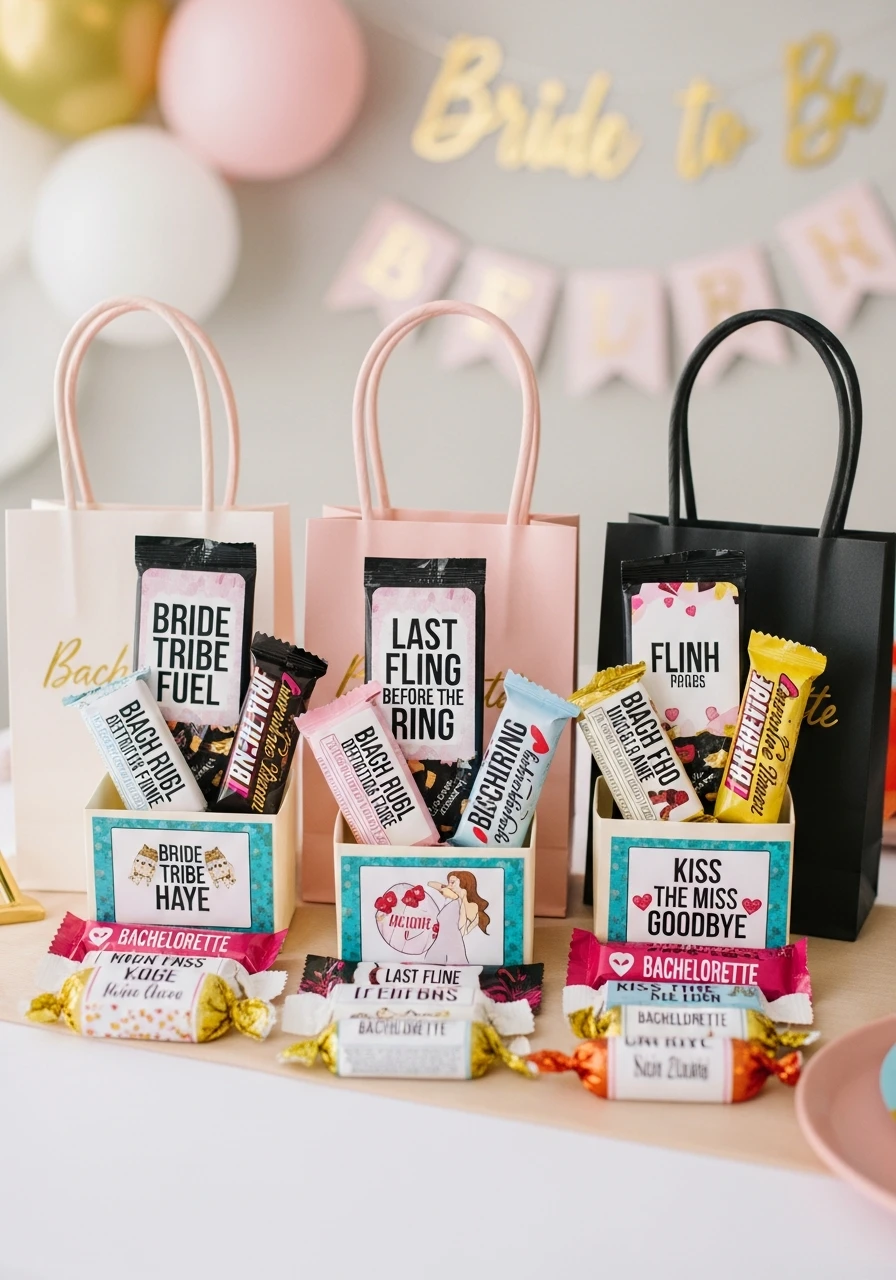 Chocolate or Candy - 50 Bachelorette Goody Bag Ideas Your Crew Will Love!