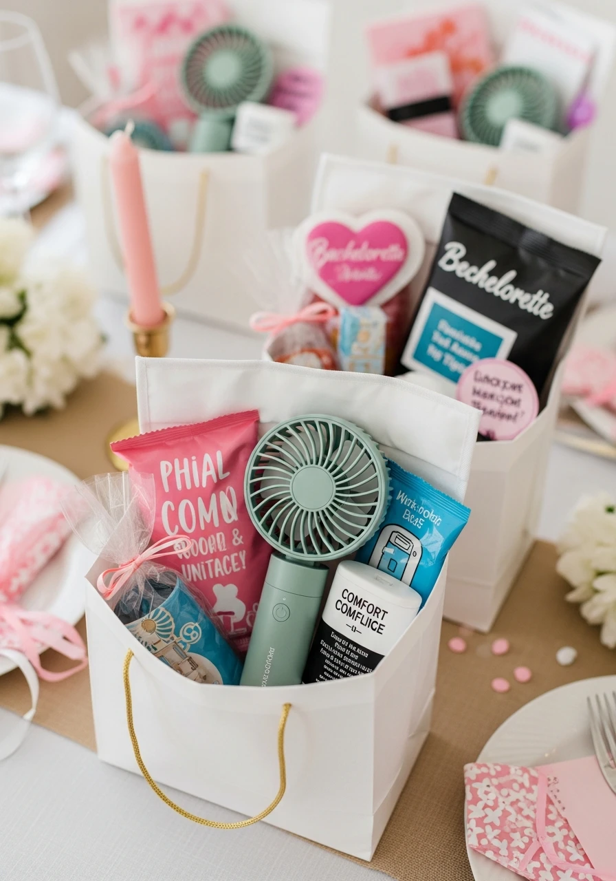 Mini Fan - 50 Bachelorette Goody Bag Ideas Your Crew Will Love!