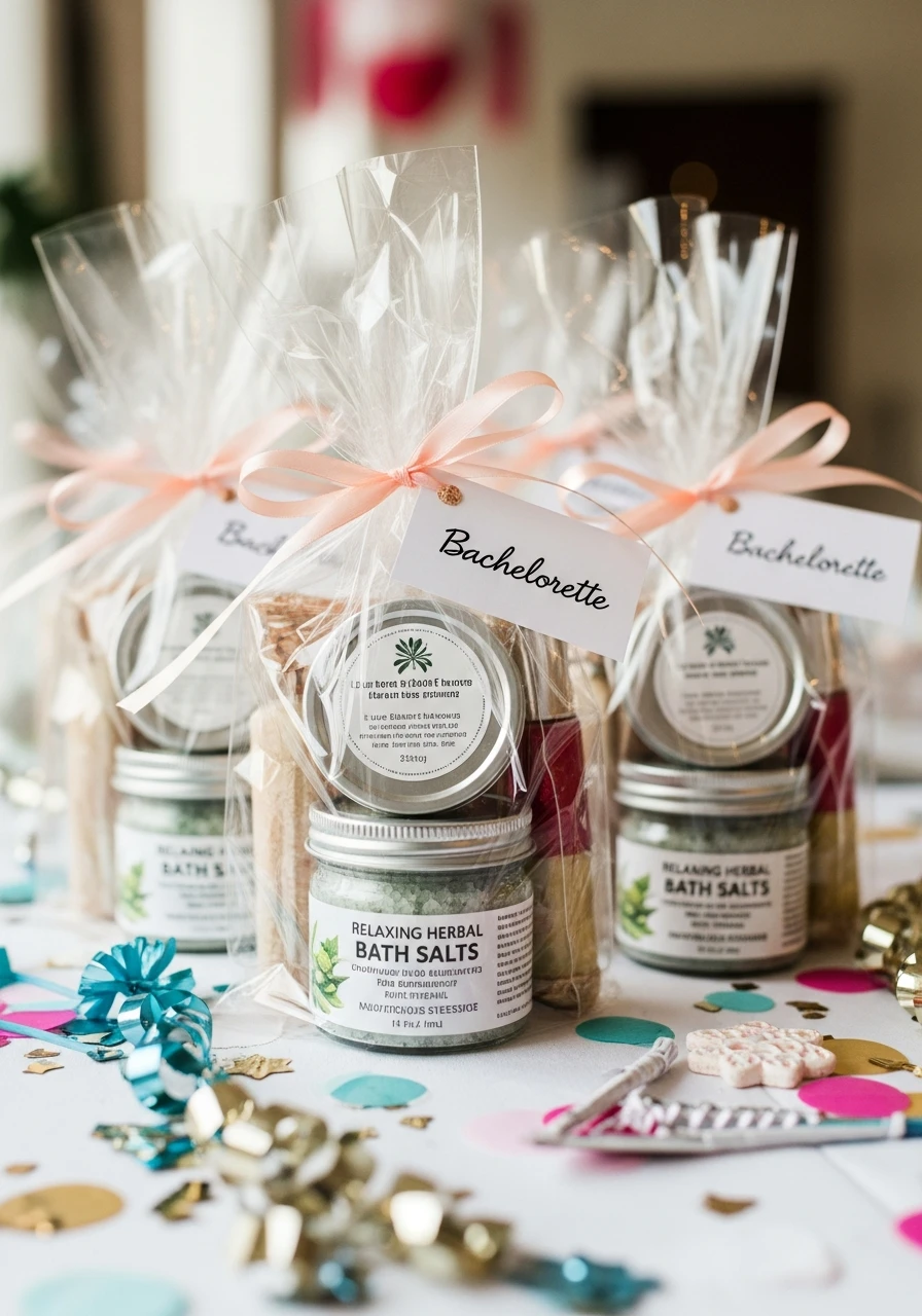 Bath Salts - 50 Bachelorette Goody Bag Ideas Your Crew Will Love!