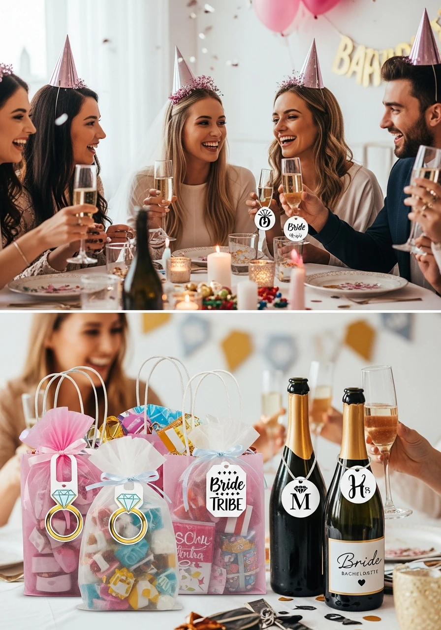 Custom Bottle Tag - 50 Bachelorette Goody Bag Ideas Your Crew Will Love!