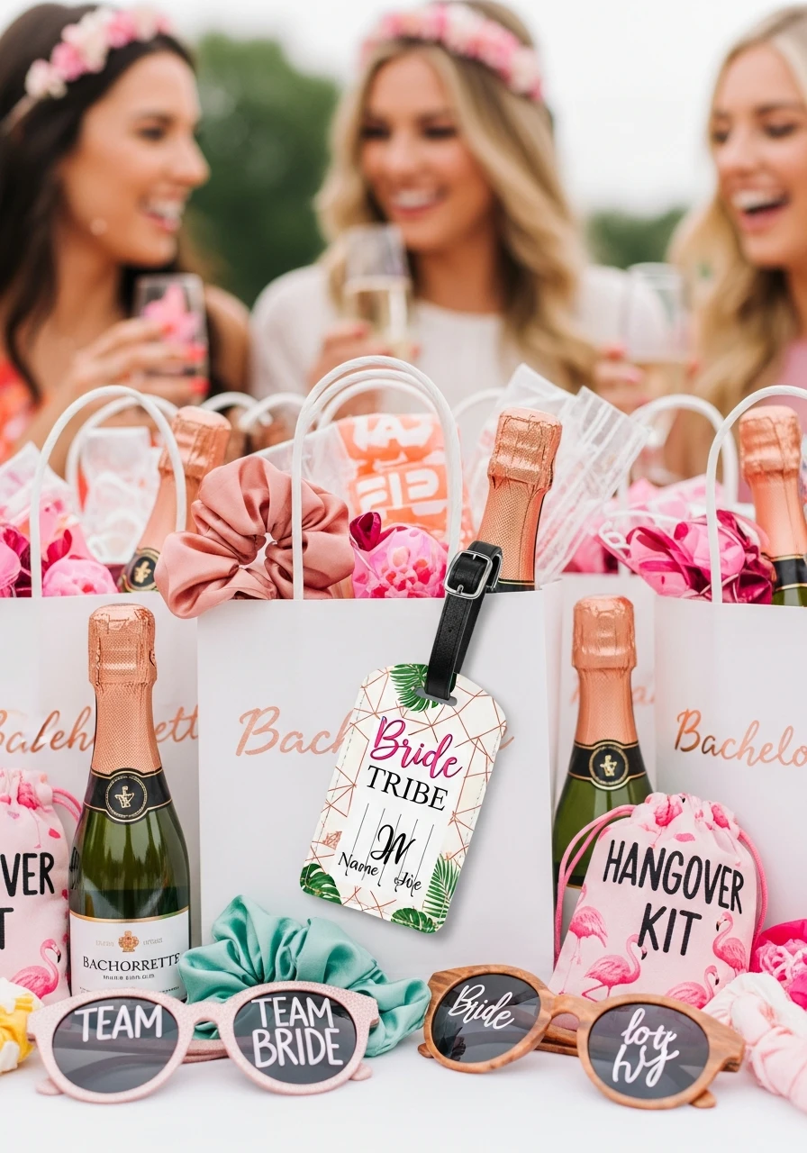 Personalized Luggage Tag - 50 Bachelorette Goody Bag Ideas Your Crew Will Love!