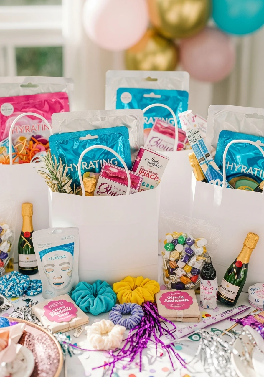 Sheet Face Masks - 50 Bachelorette Goody Bag Ideas Your Crew Will Love!