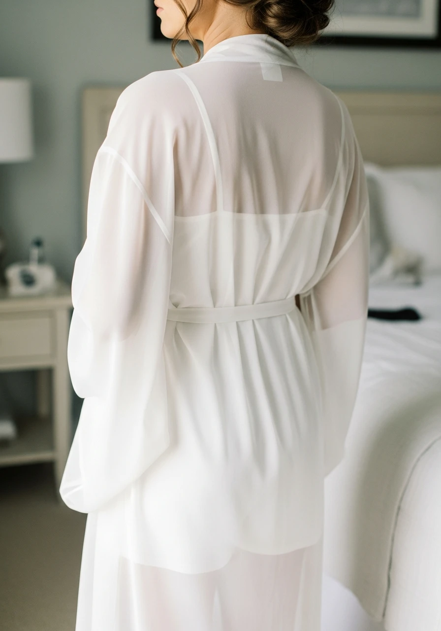 White Sheer Kimono/Robe
