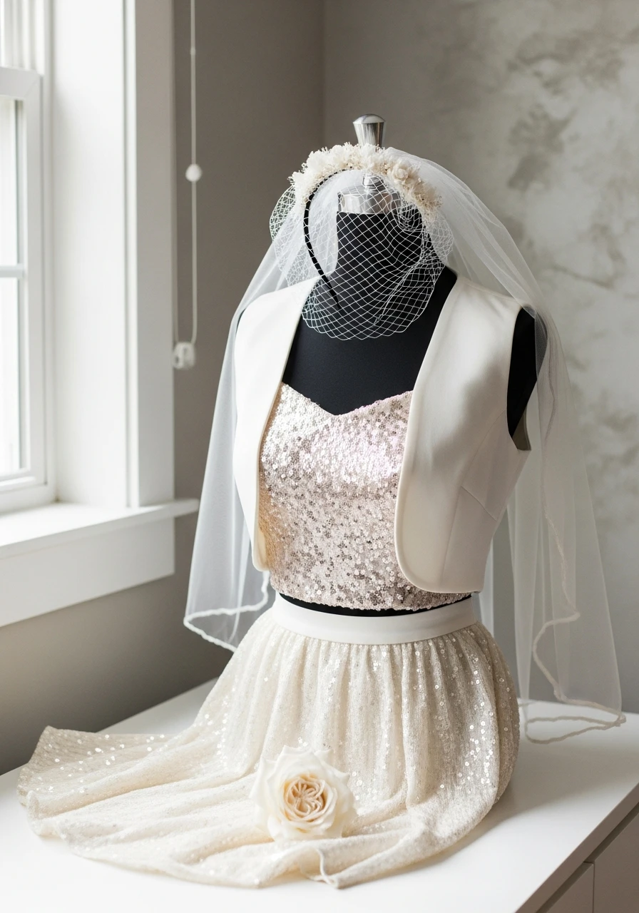 Bridal Veil Headband