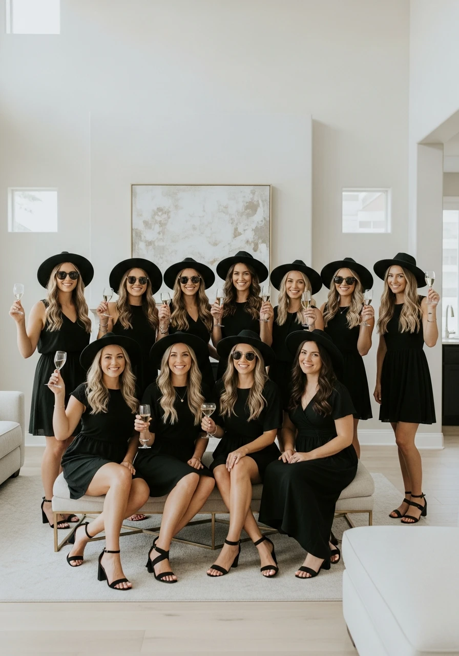 Black Dresses with Bold Accessories