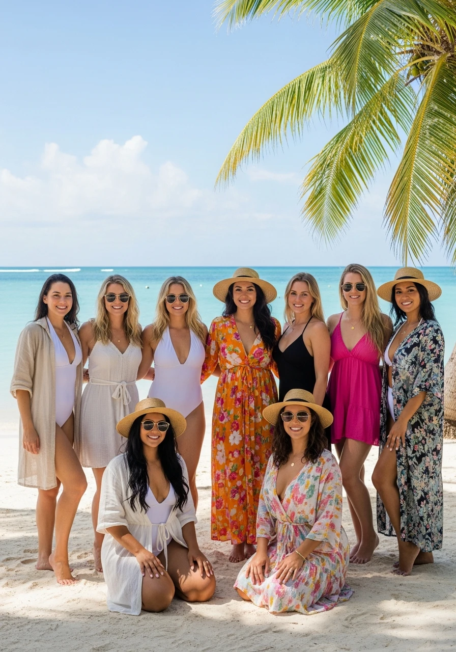 Tropical Beach Babe Outfits