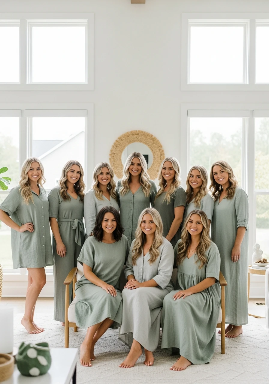 Sage Green Linen Looks