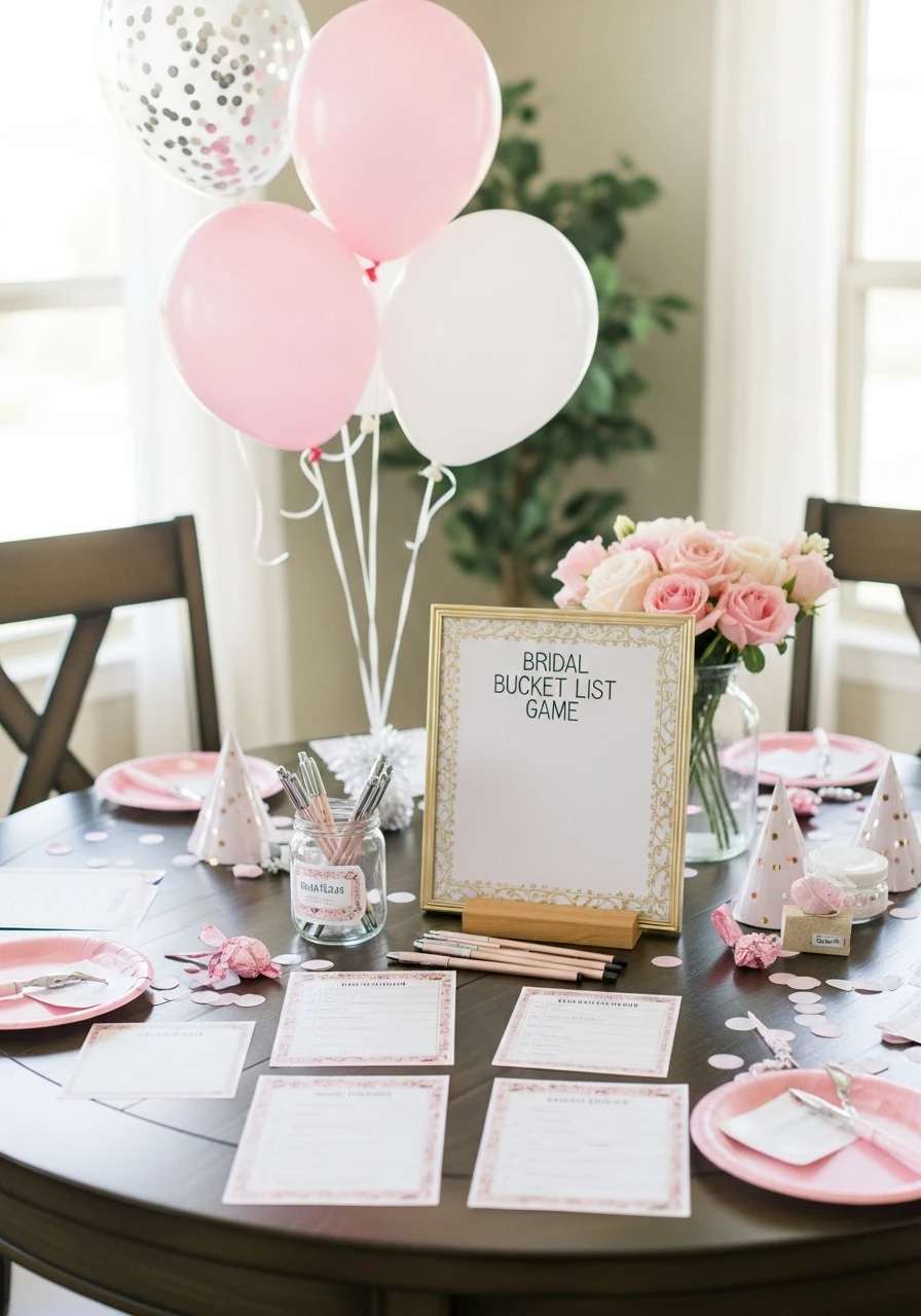 Bridal Bucket List Game