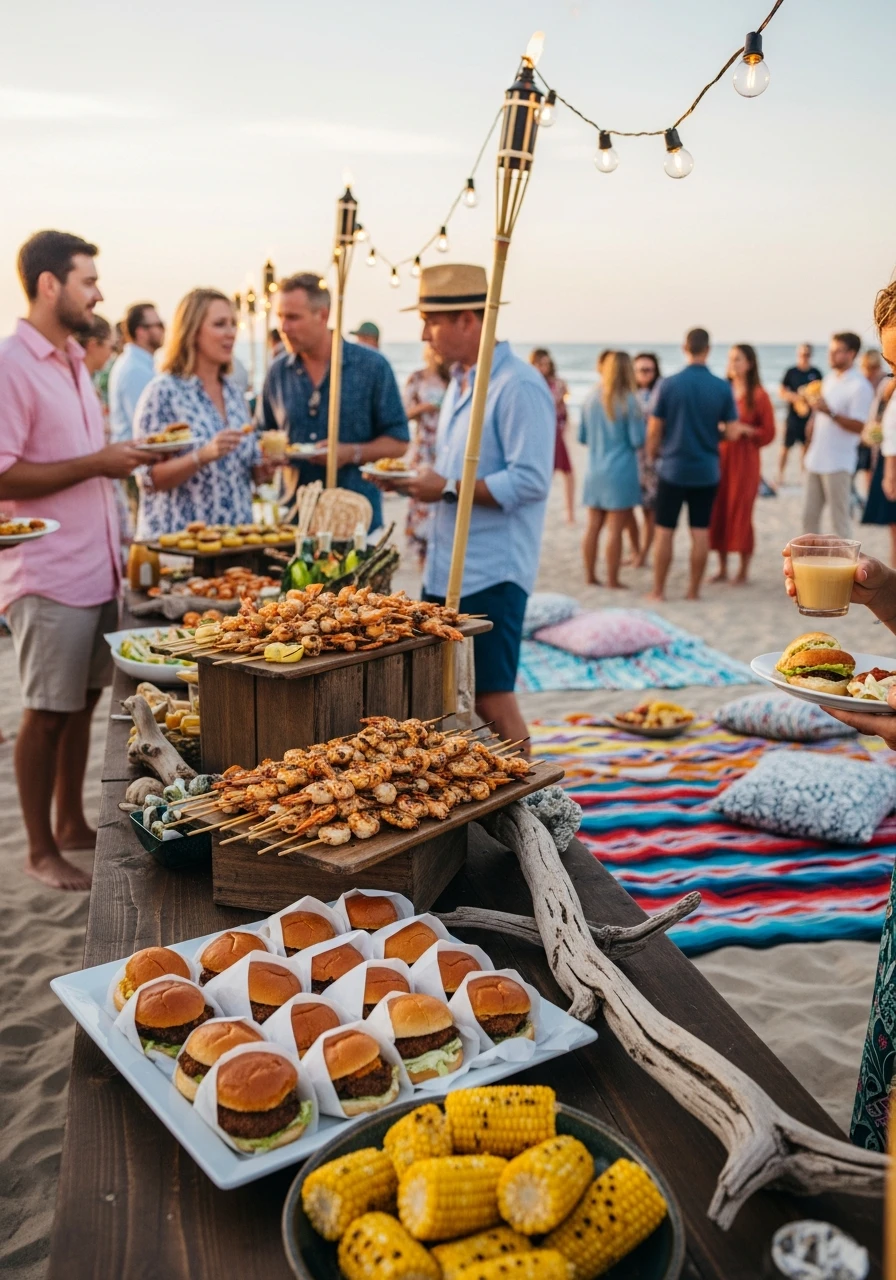 Classic Beach BBQ - 50 Best Beach Party Ideas for an Epic Celebration