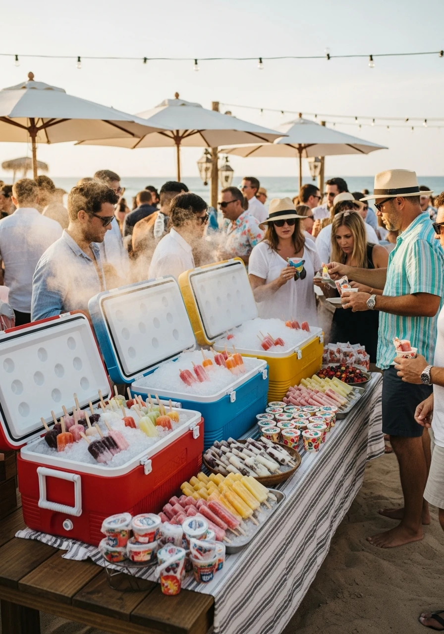 Frozen Treat Station - 50 Best Beach Party Ideas for an Epic Celebration