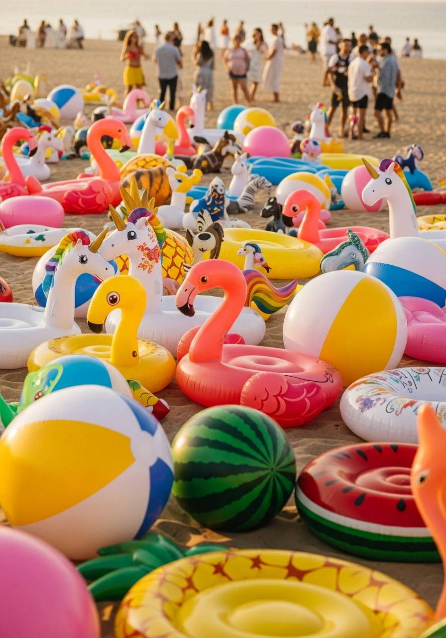 Fun Inflatable Decor - 50 Best Beach Party Ideas for an Epic Celebration
