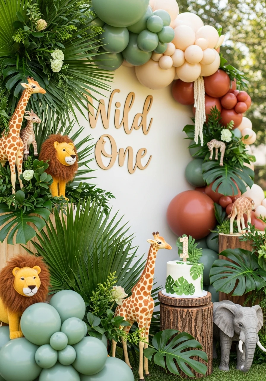 Wild One Jungle Theme - 50 Best Boy First Birthday Party Ideas