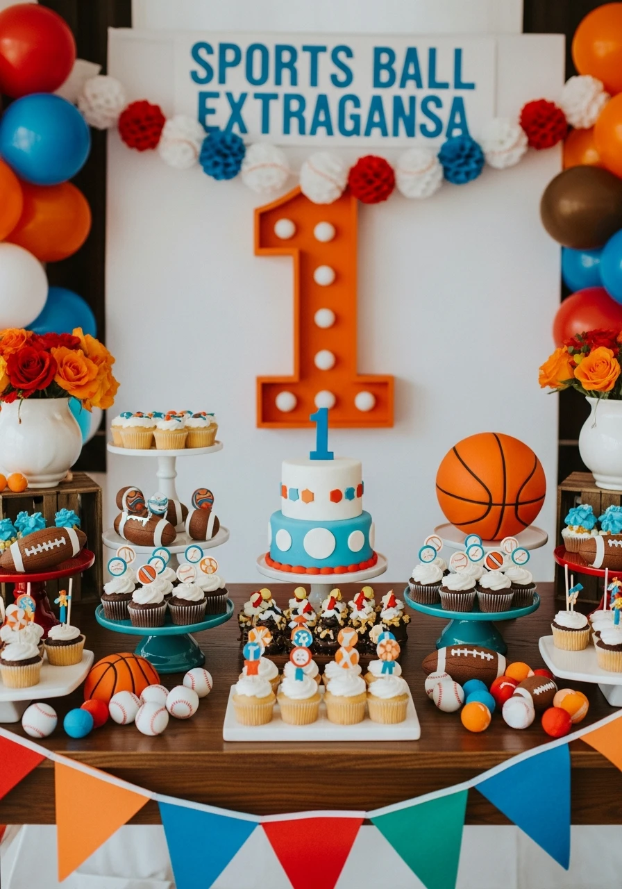 Sports Ball Theme - 50 Best Boy First Birthday Party Ideas