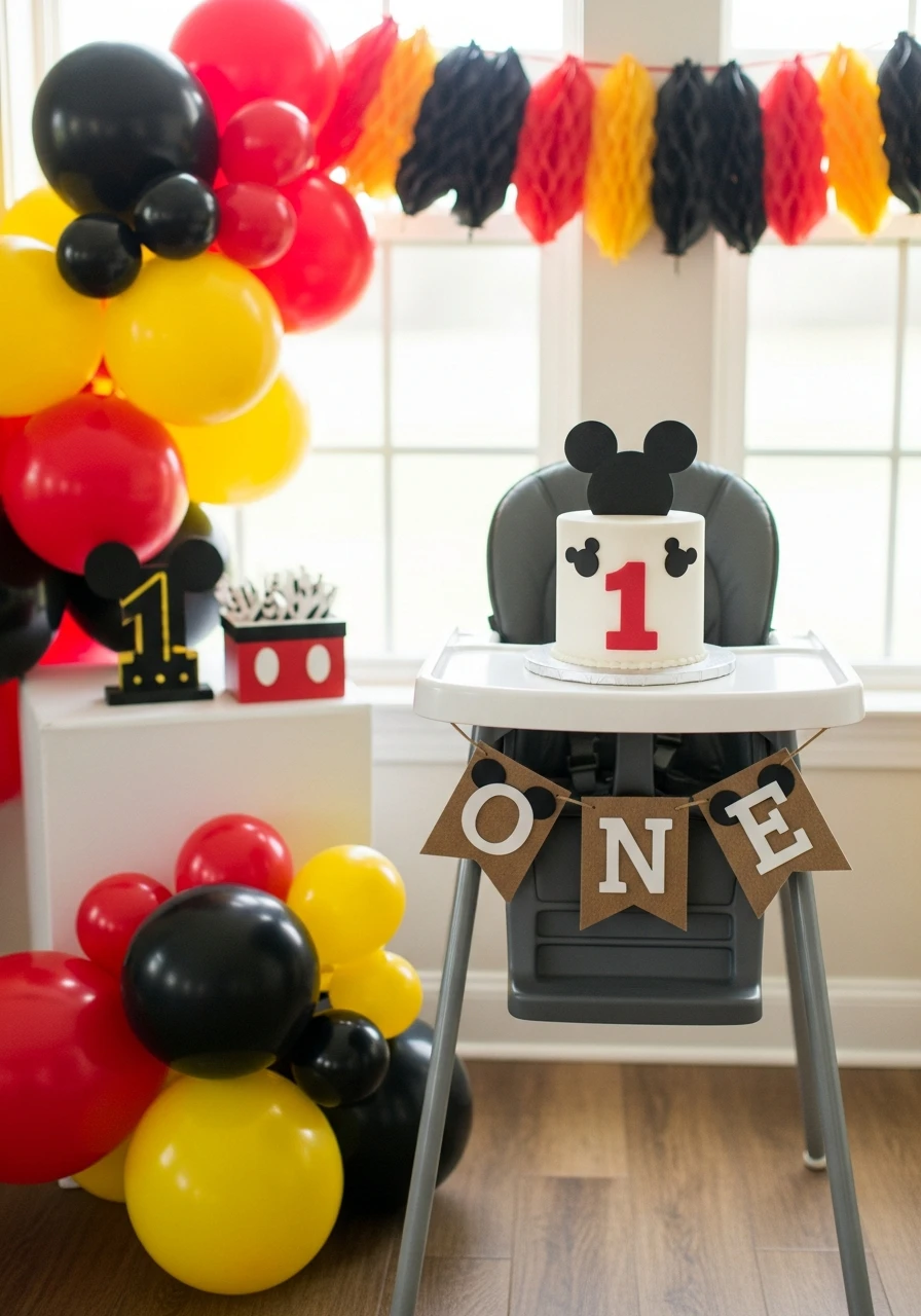Classic Mickey Mouse - 50 Best Boy First Birthday Party Ideas