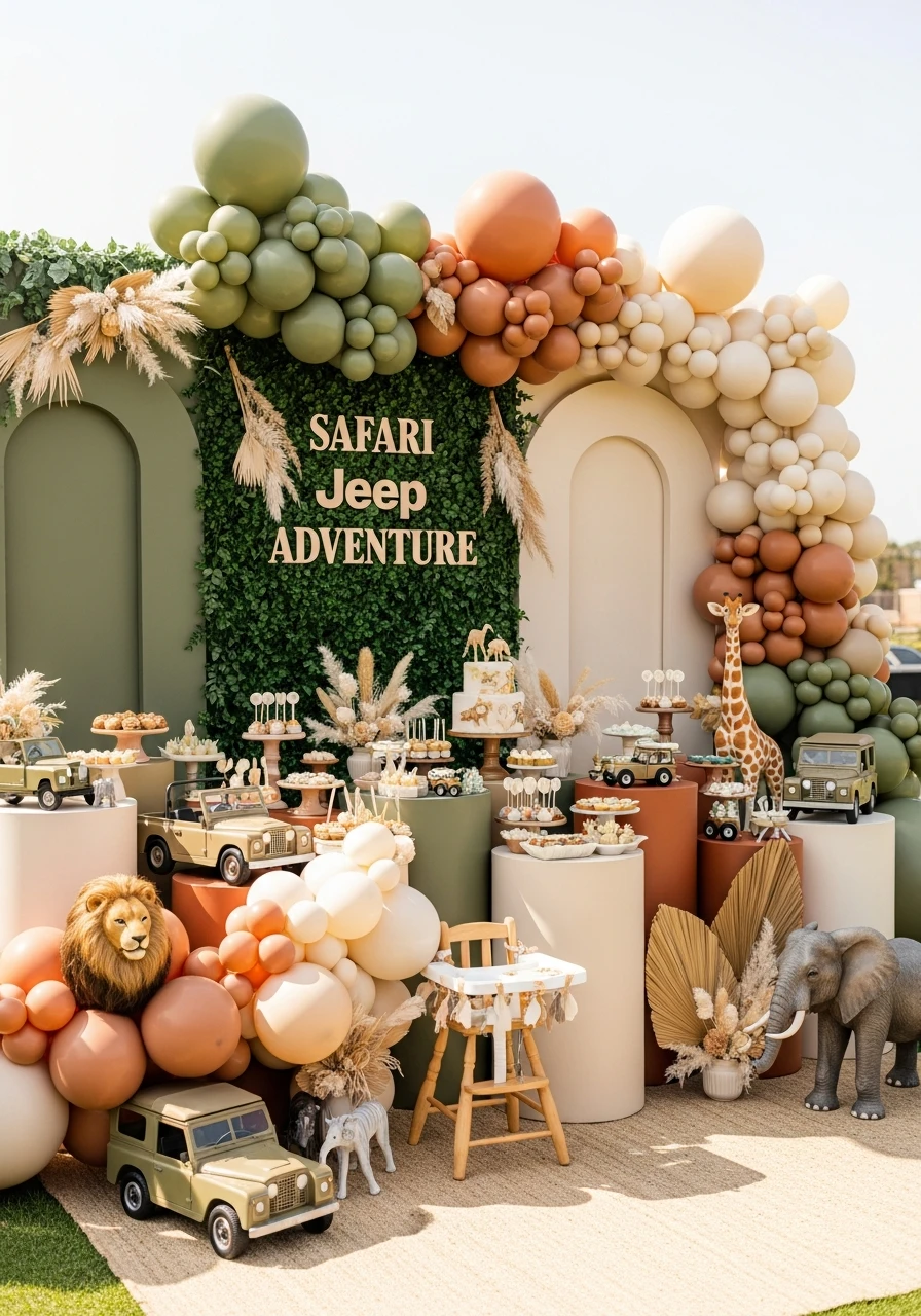 Safari Jeep Adventure - 50 Best Boy First Birthday Party Ideas