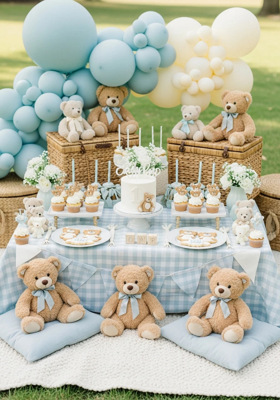 Teddy Bear Picnic Party - 50 Best Boy First Birthday Party Ideas