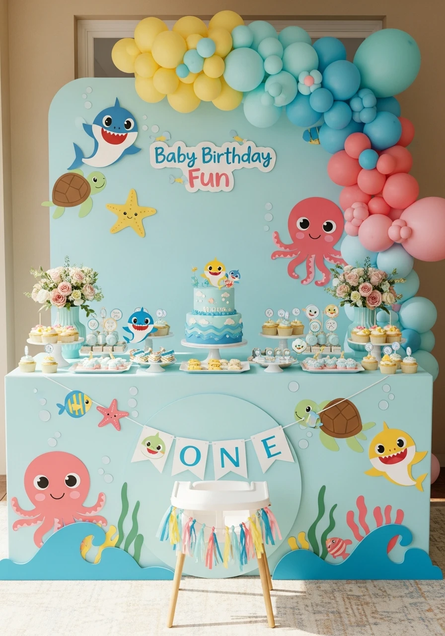 Baby Shark Fun - 50 Best Boy First Birthday Party Ideas