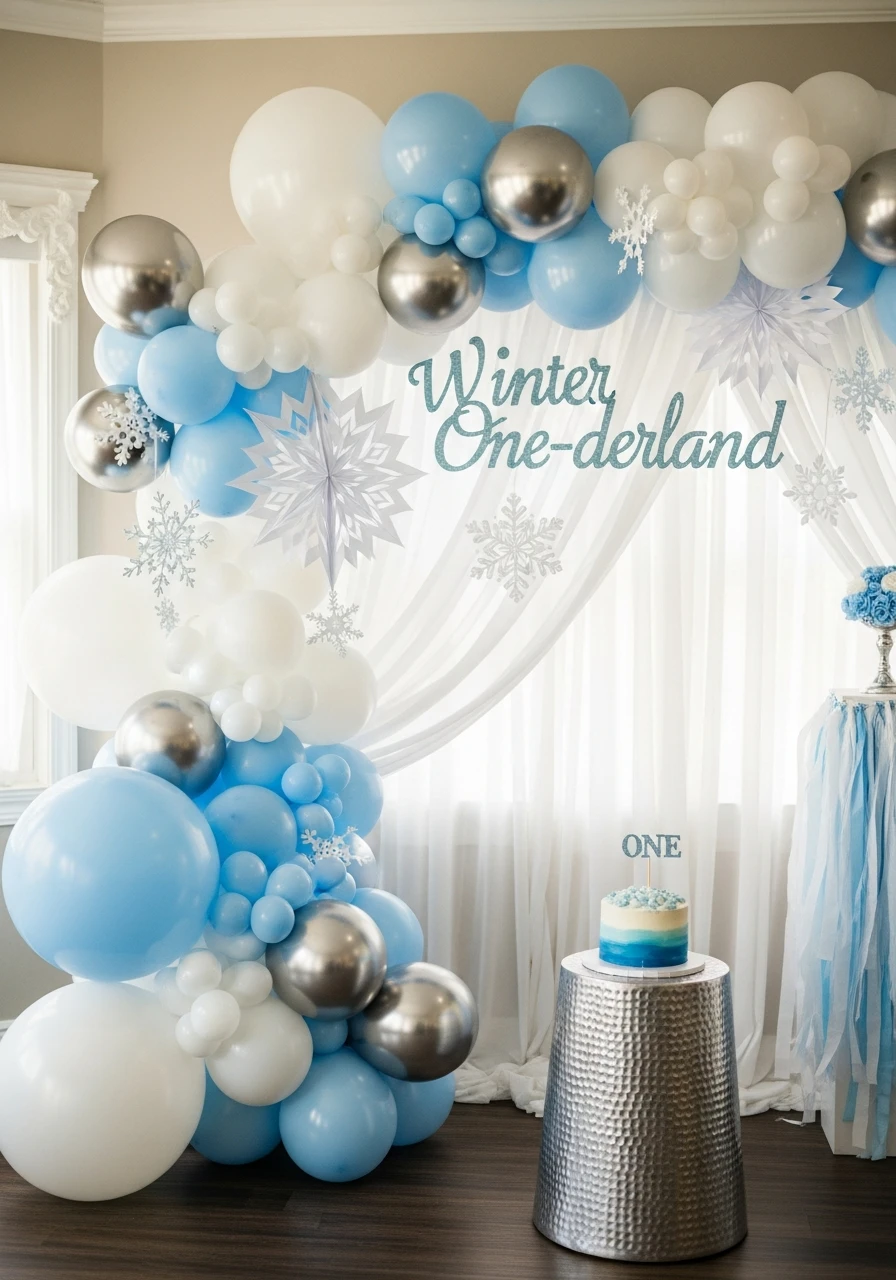 Winter One-derland - 50 Best Boy First Birthday Party Ideas