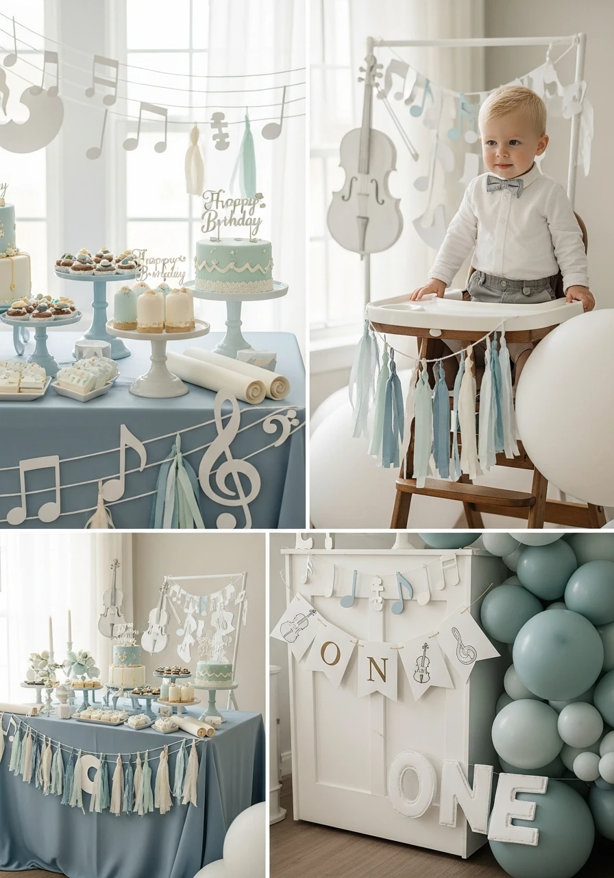 Music Themed Birthday - 50 Best Boy First Birthday Party Ideas