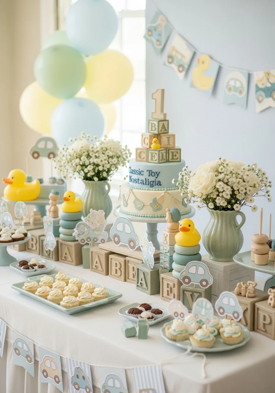 Toy Themed Nostalgia - 50 Best Boy First Birthday Party Ideas