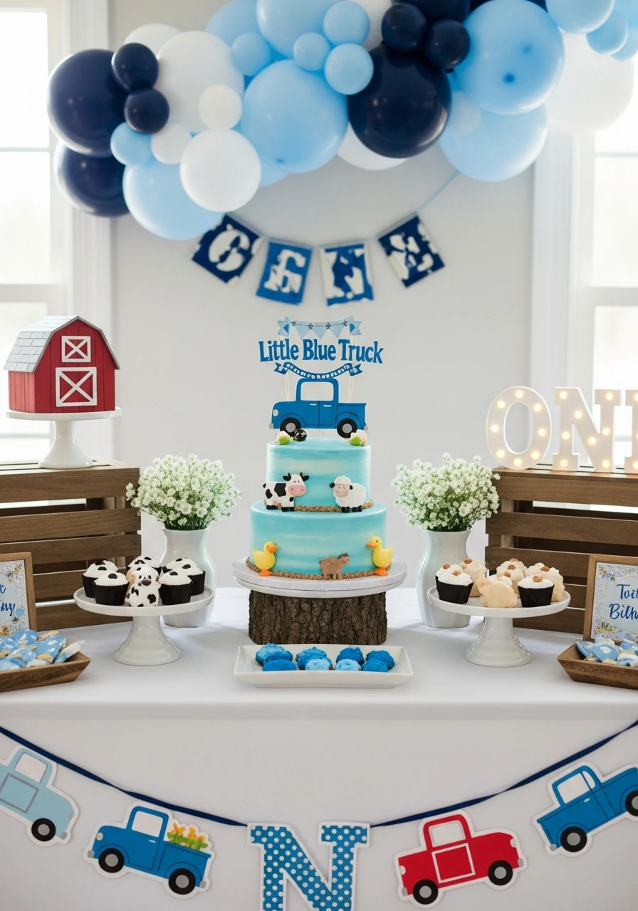 Little Blue Truck Party - 50 Best Boy First Birthday Party Ideas