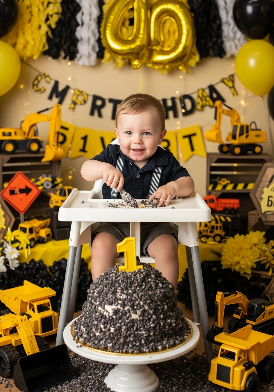 Construction Truck Birthday - 50 Best Boy First Birthday Party Ideas