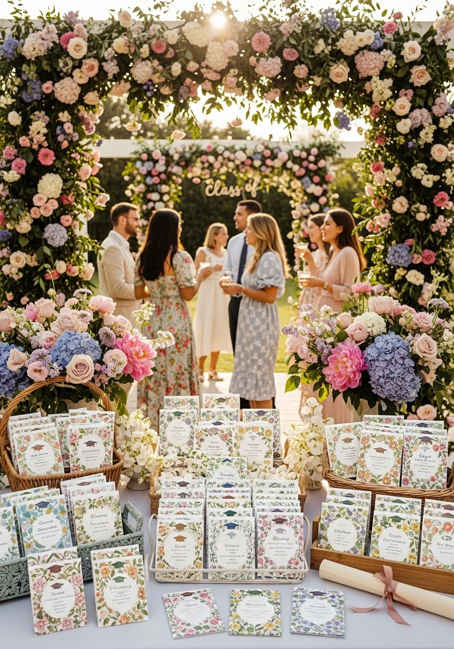 Seed Packet Favors - Floral Graduation Party Ideas: Celebrate with Blooms!