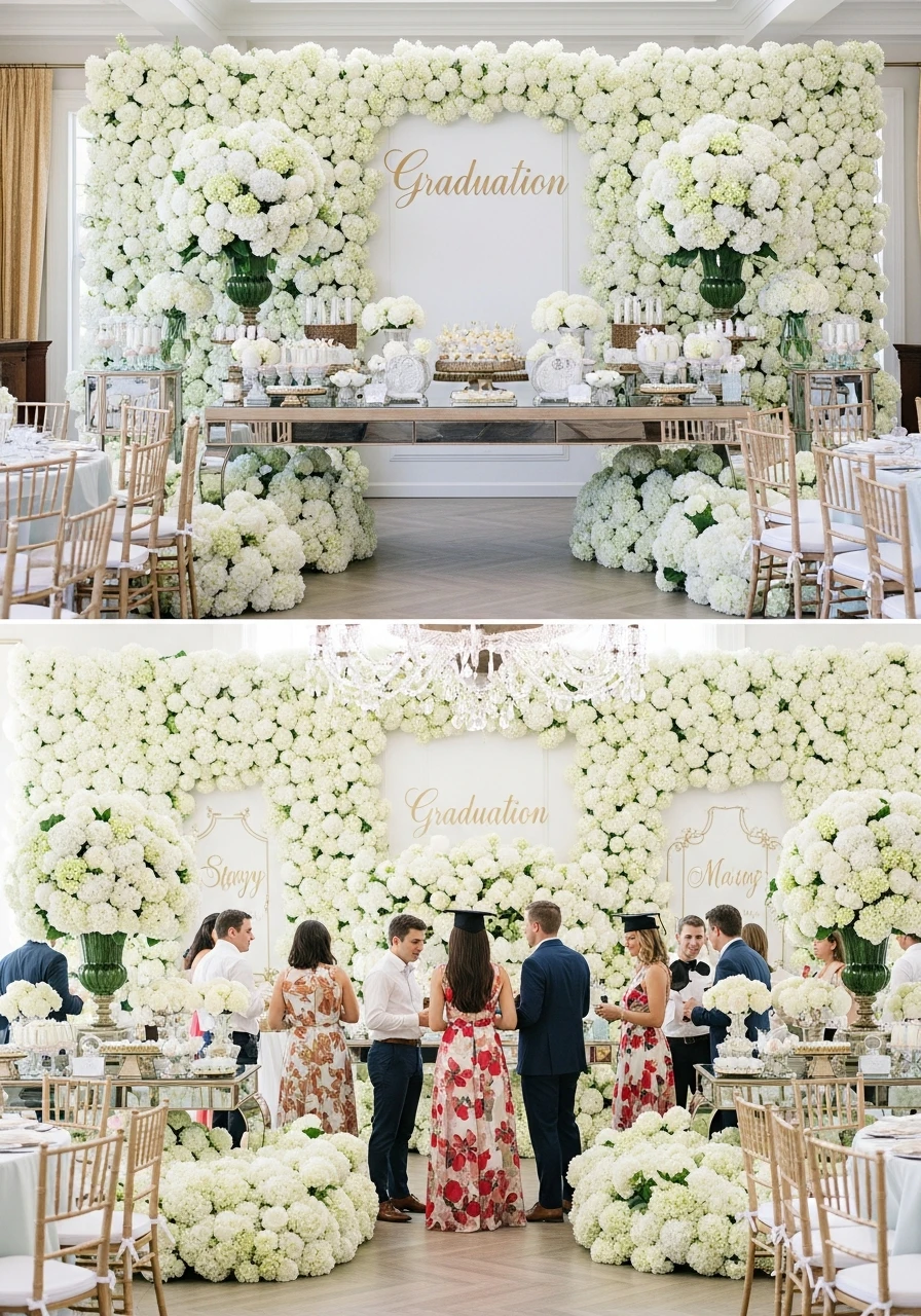 Big, Beautiful Hydrangea Bouquets - Floral Graduation Party Ideas: Celebrate with Blooms!
