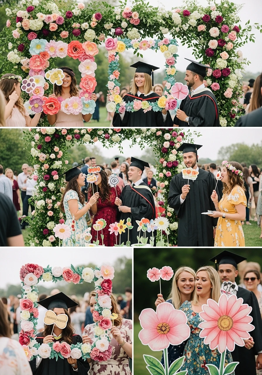 Wildflower Photo Props - Floral Graduation Party Ideas: Celebrate with Blooms!