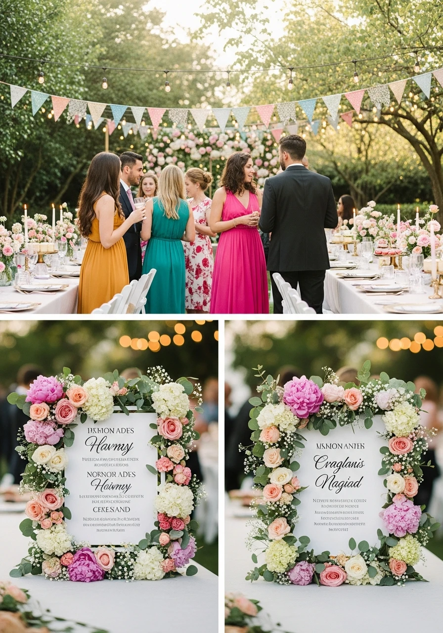 Custom Floral Signs - Floral Graduation Party Ideas: Celebrate with Blooms!