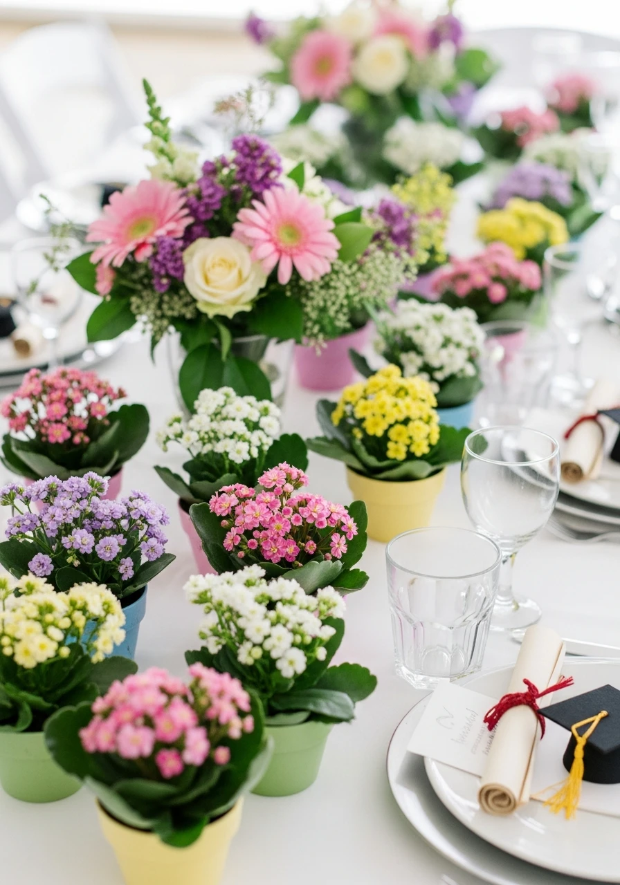 Succulent Favors Bloom - Floral Graduation Party Ideas: Celebrate with Blooms!