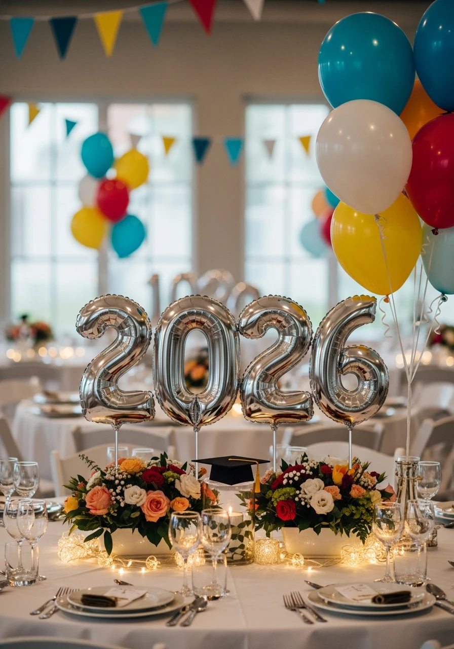 Year of Graduation Numbers - Amazing Graduation Centerpiece Ideas
