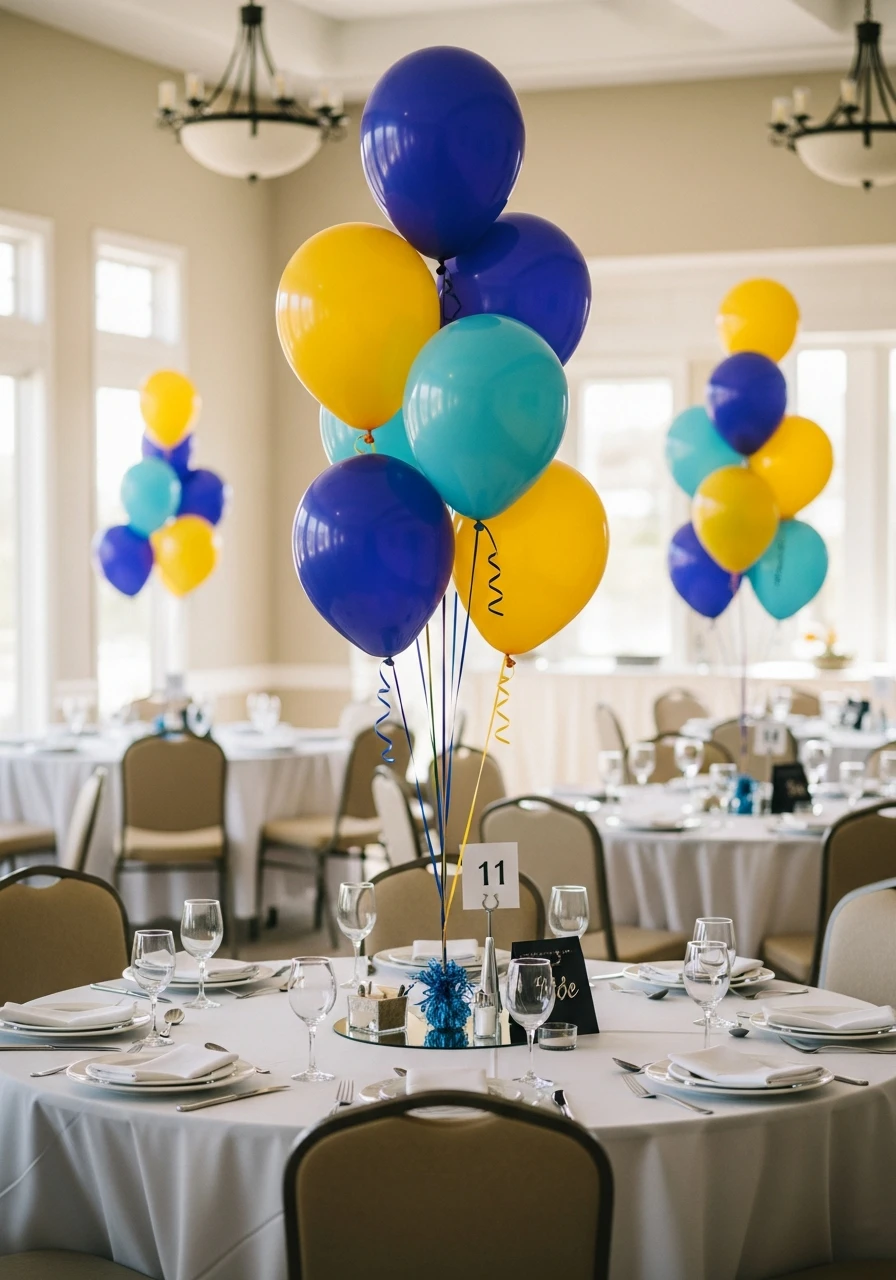 Classic Balloon Bouquet - Amazing Graduation Centerpiece Ideas