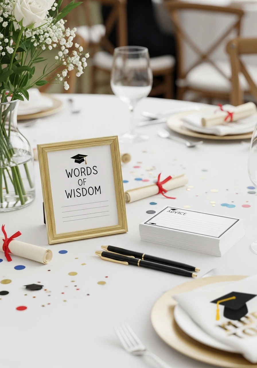 Wisdom for the Grad - Amazing Graduation Centerpiece Ideas