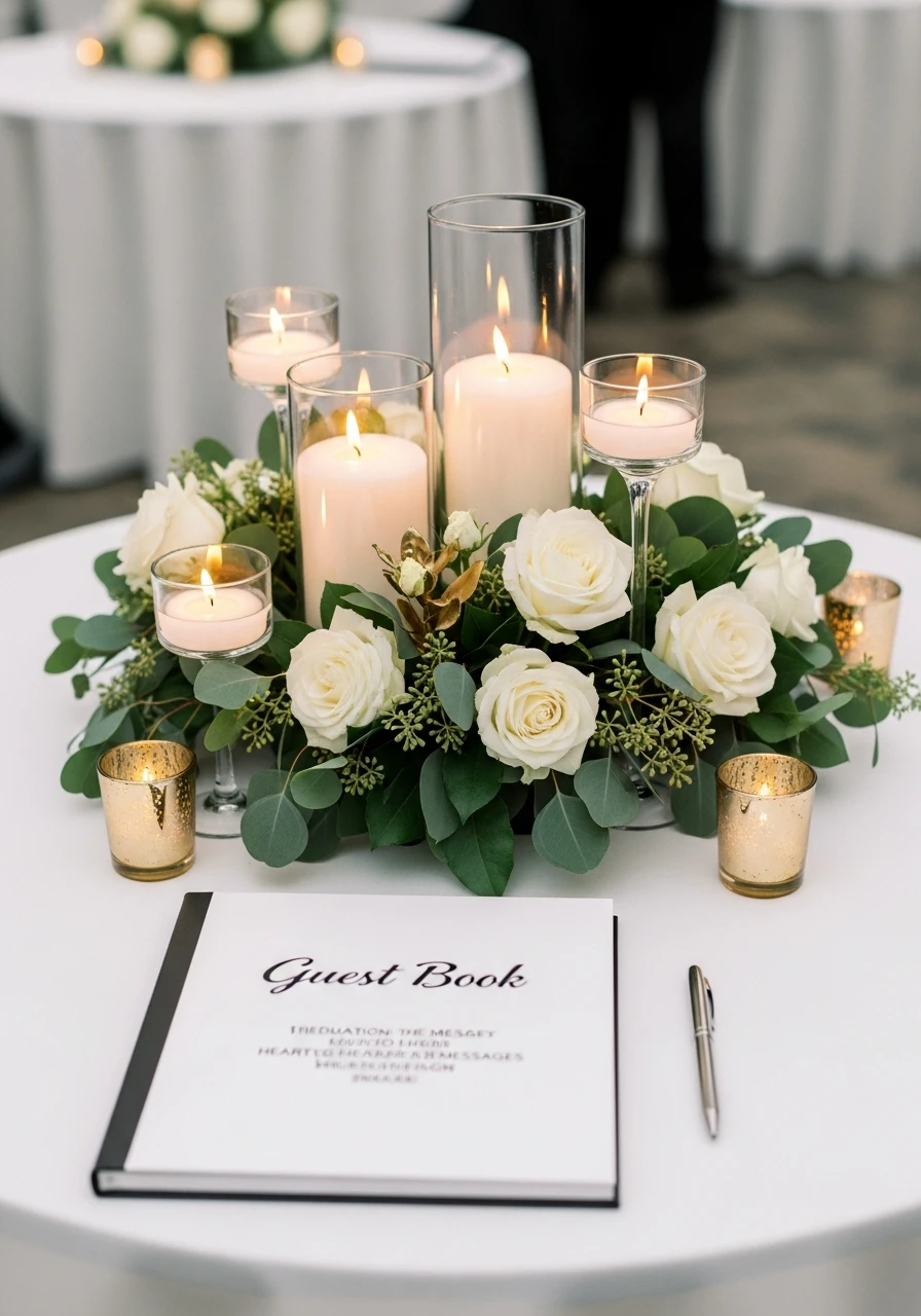 Interactive Guest Book Display - Amazing Graduation Centerpiece Ideas