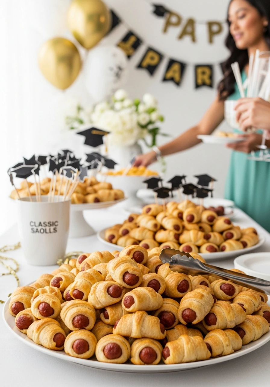 Classic Sausage Rolls - 50 Graduation Party Food Ideas That Wow!