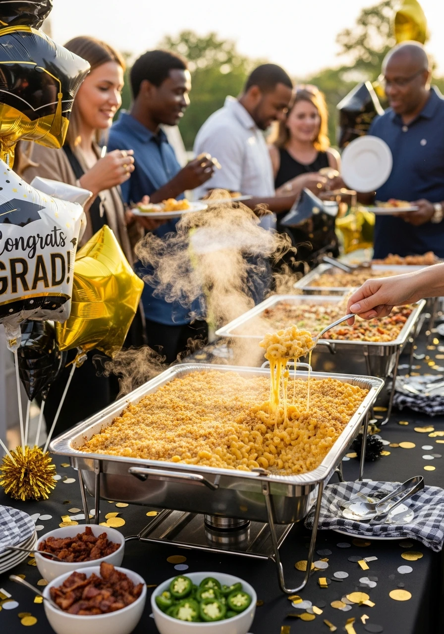Crowd-Pleasing Mac 'n' Cheese - 50 Graduation Party Food Ideas That Wow!