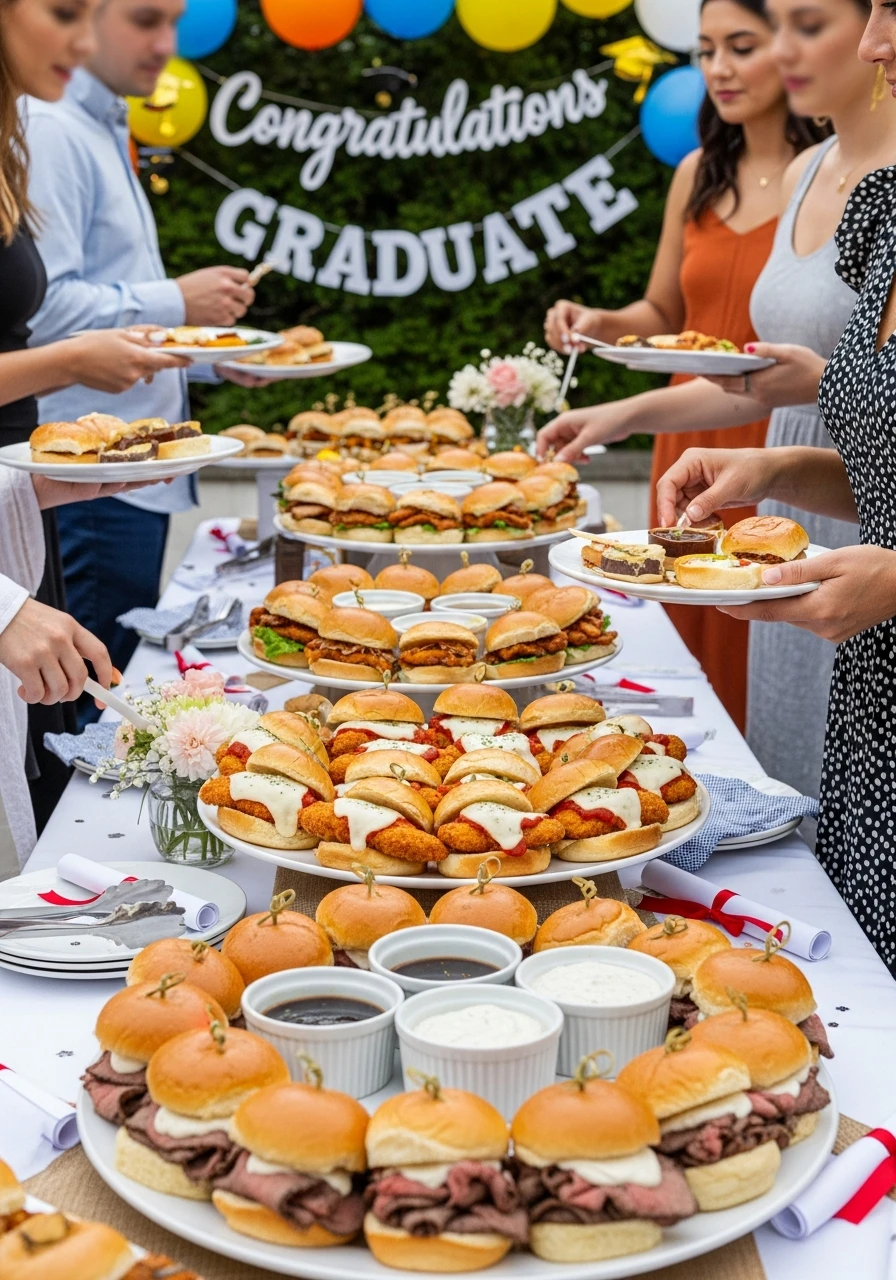 Ultimate Slider Bar - 50 Graduation Party Food Ideas That Wow!