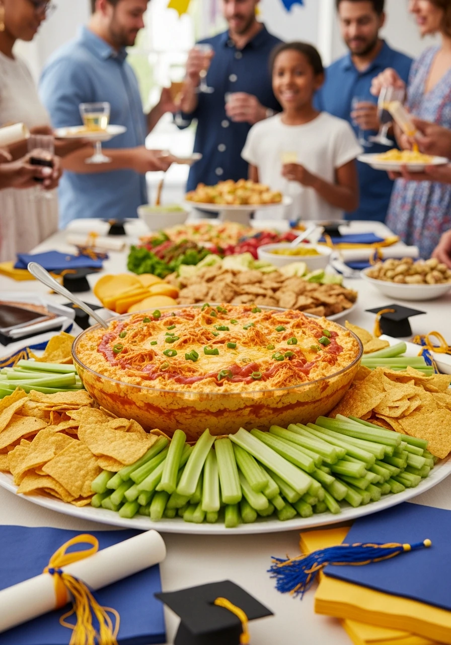 Spicy Buffalo Dip - 50 Graduation Party Food Ideas That Wow!