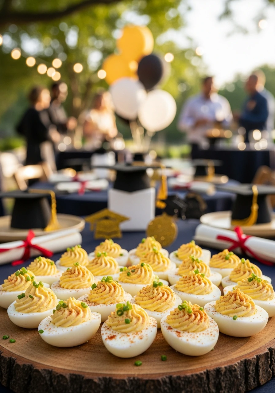 Creamy Deviled Eggs - 50 Graduation Party Food Ideas That Wow!