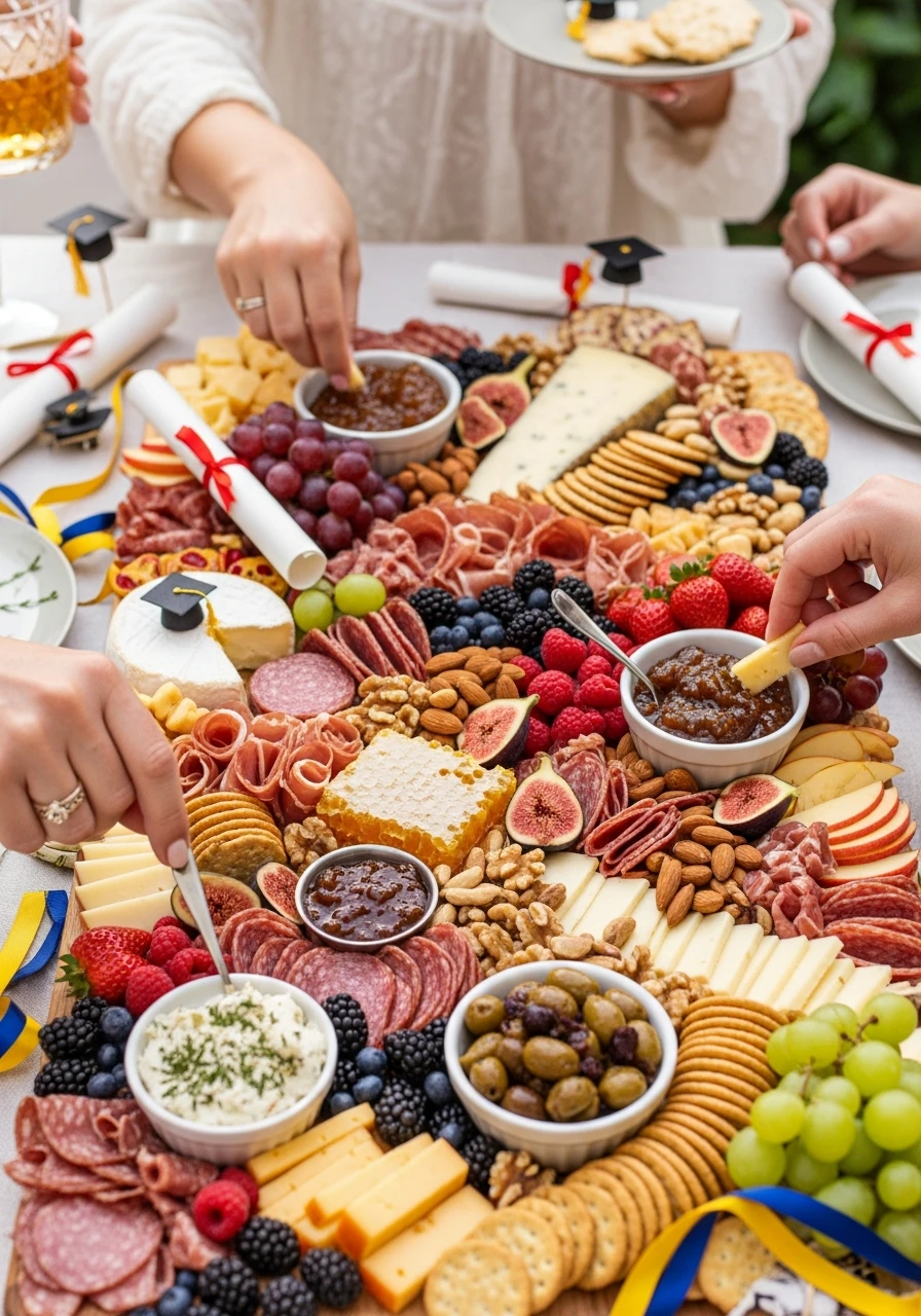 Epic Grazing Board - 50 Graduation Party Food Ideas That Wow!