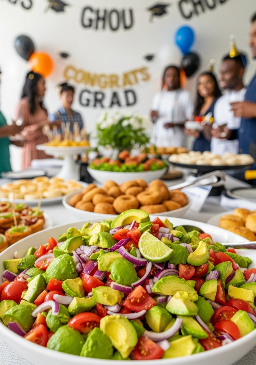 Fresh Avocado Salad - 50 Graduation Party Food Ideas That Wow!