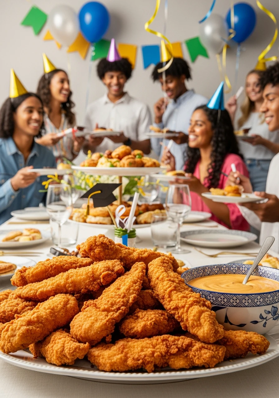 Crispy Chicken Tenders - 50 Graduation Party Food Ideas That Wow!